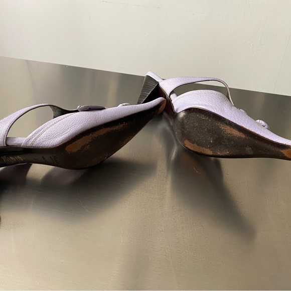 Prada Mules, leather, light lilac color, worn only once, mint condition, size 7 - Picture 3 of 4